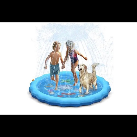68" Sprinkler Splash Pad Play Wading Mat Sprinkle Summer Outdoor Party New - Picture 2 of 5